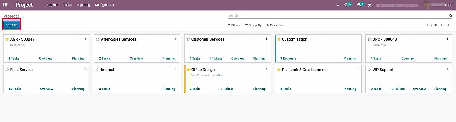 odoo Dashboard