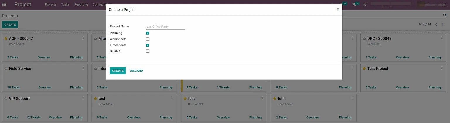 odoo Dashboard