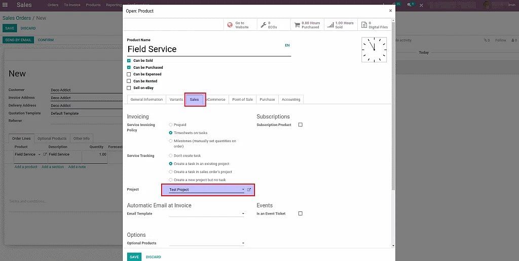 odoo Dashboard