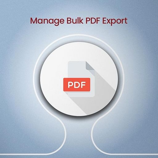 Manage Bulk pdf Export